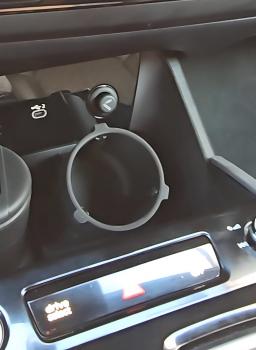 Becherhalter passend für Audi Q6 e-tron Typ GF ab 2024 Getränkehalter Cupholder Einsatz Schwarz